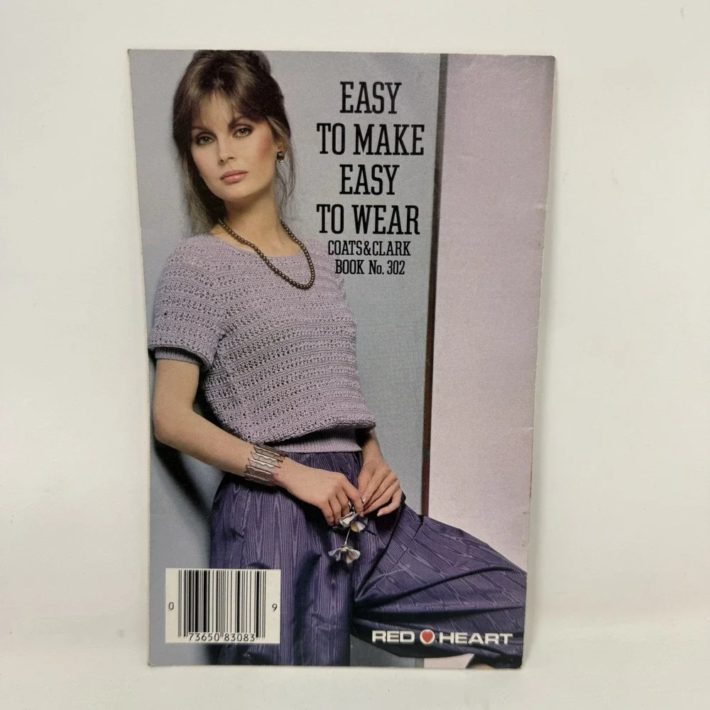 Vintage Coats & Clark's Book No 302, Easy to Make Easy to Wear Knit and Crochet